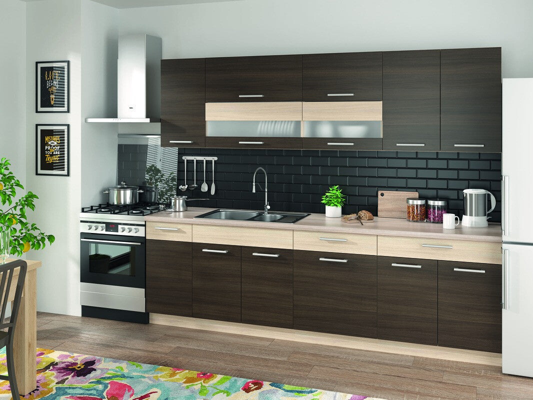 Modulskab med skuffe og låger Mode Dark 117