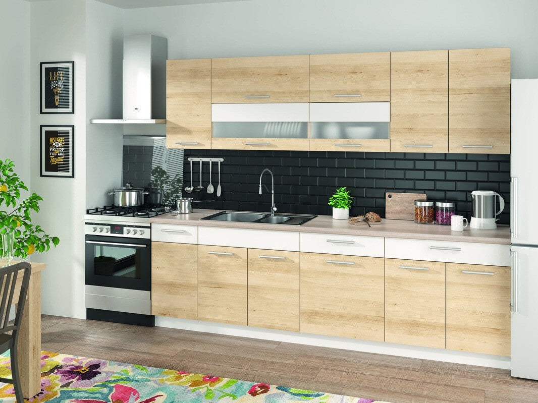 Modulskab med skuffe og låger Mode Beech 117