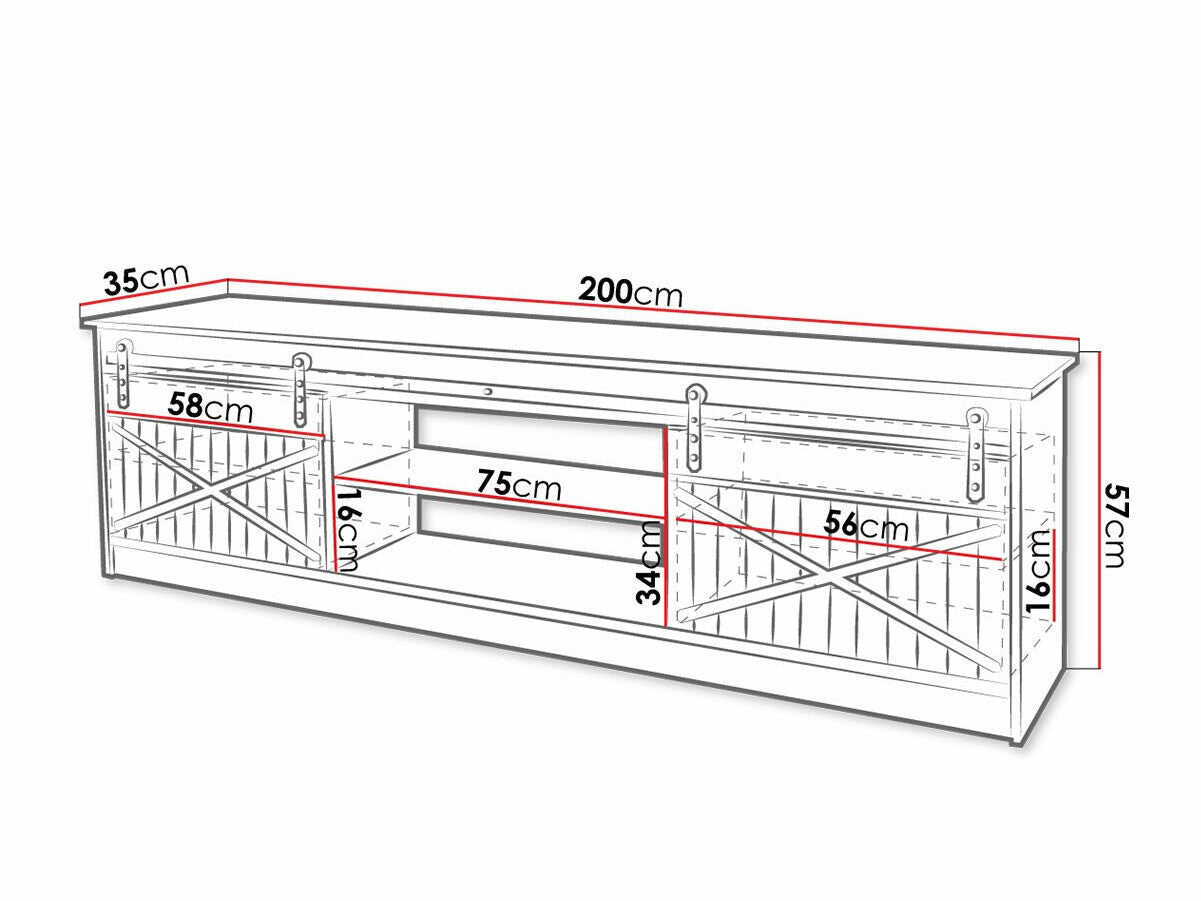 TV-bord Charlotte 156
