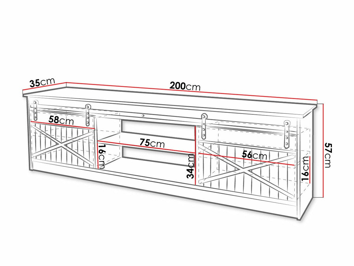 TV-bord Charlotte 156