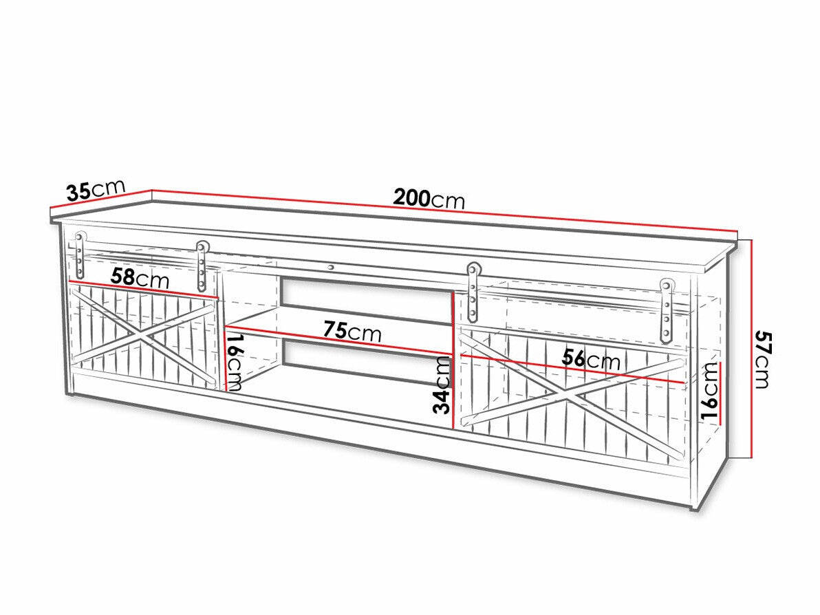 TV-bord Charlotte 156
