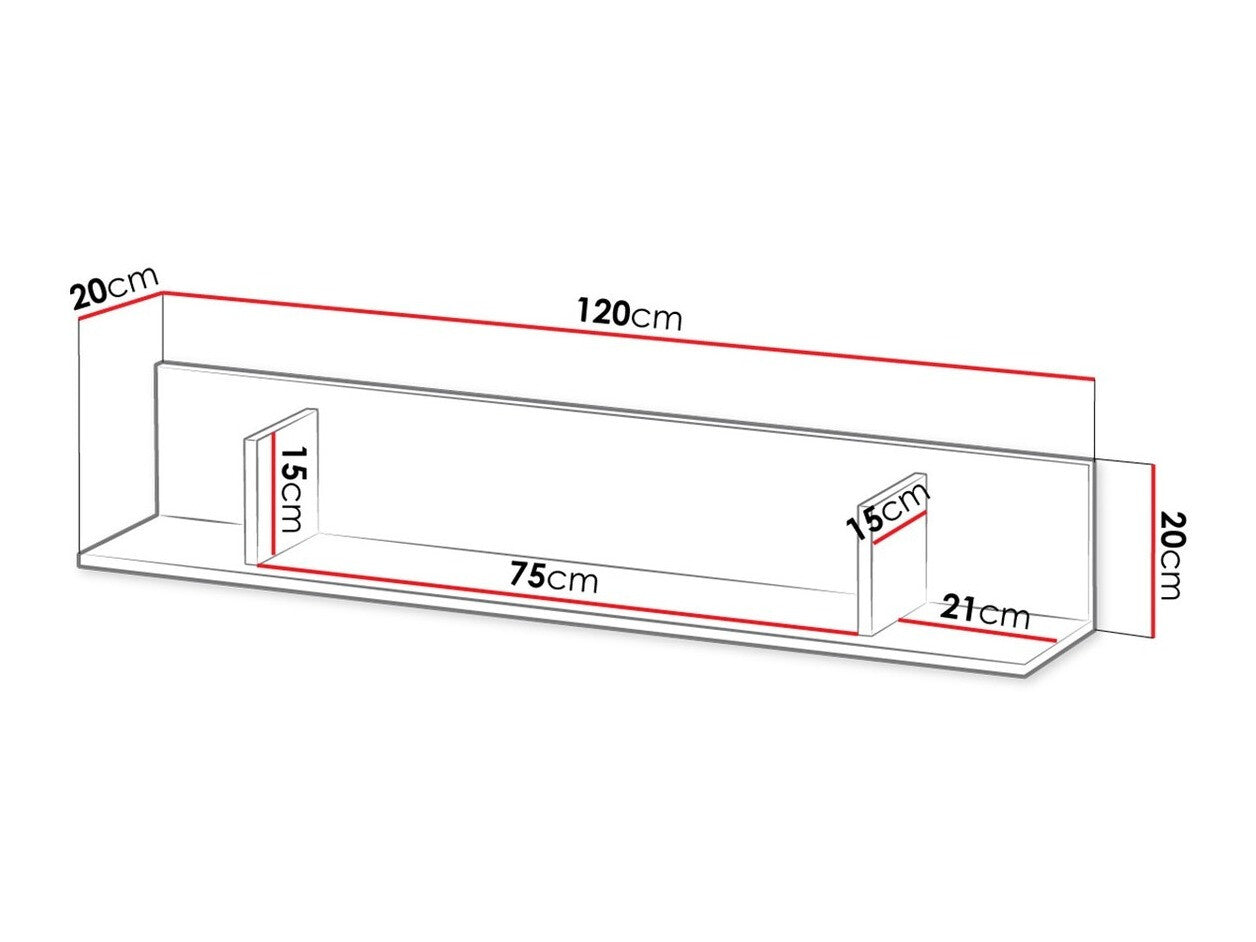 Wall shelf Akron F101