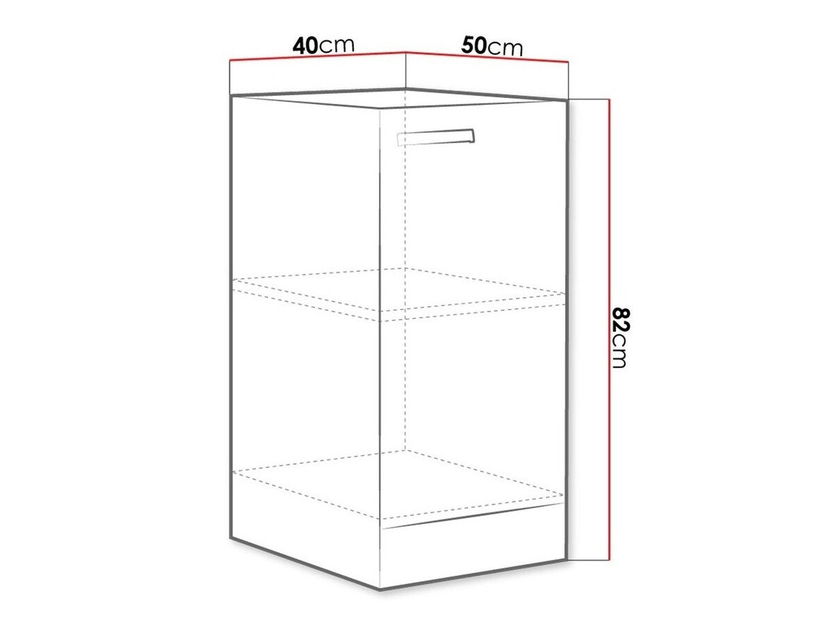 Modulskab med låger Multi Cream 121