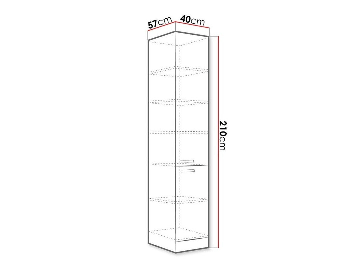 Modulskab med låger Multi Grey 118
