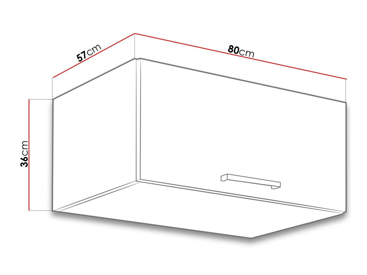 Modulært vægskab Wood Grey 133