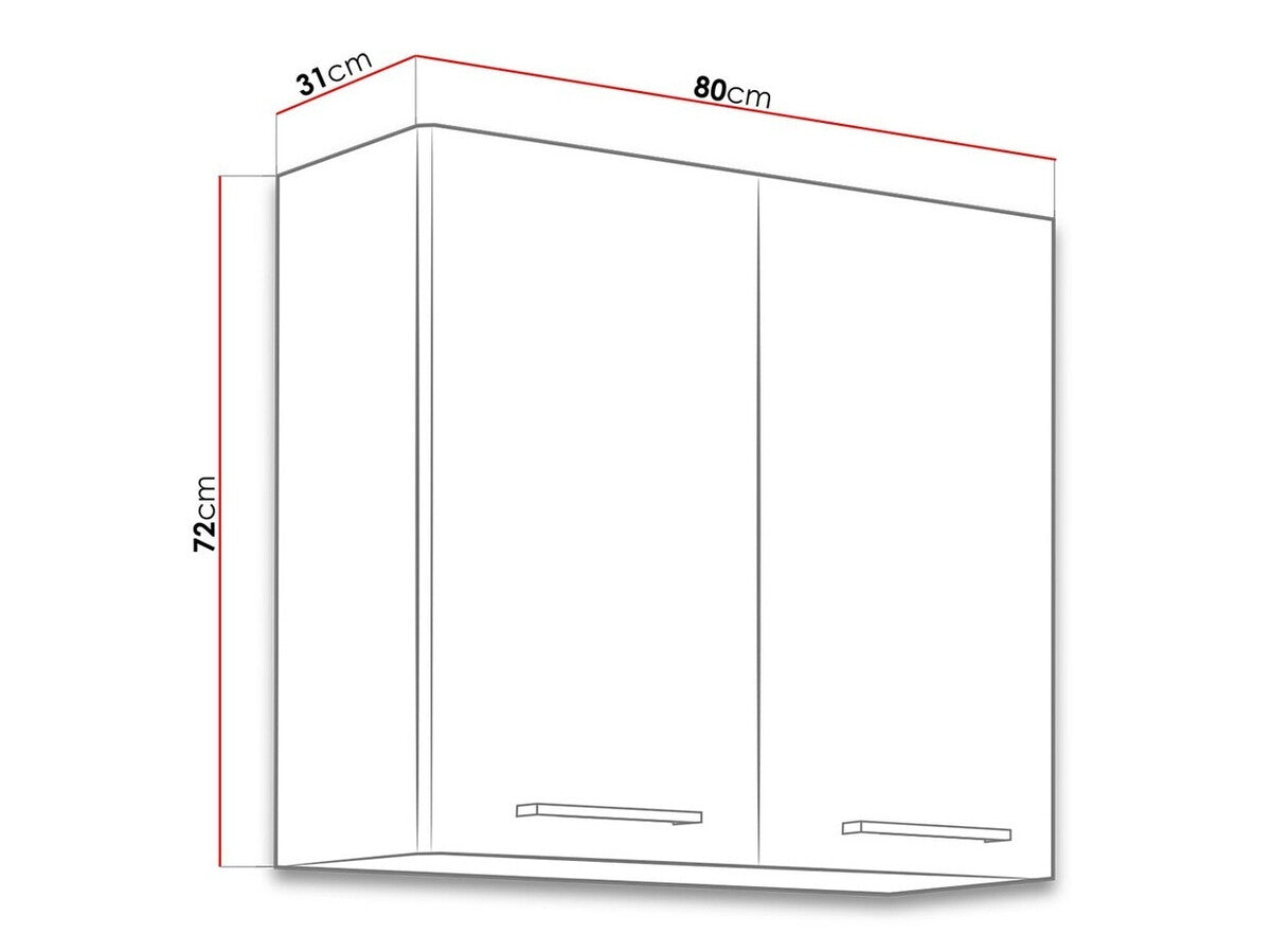 Modulært vægskab Wood Grey 121