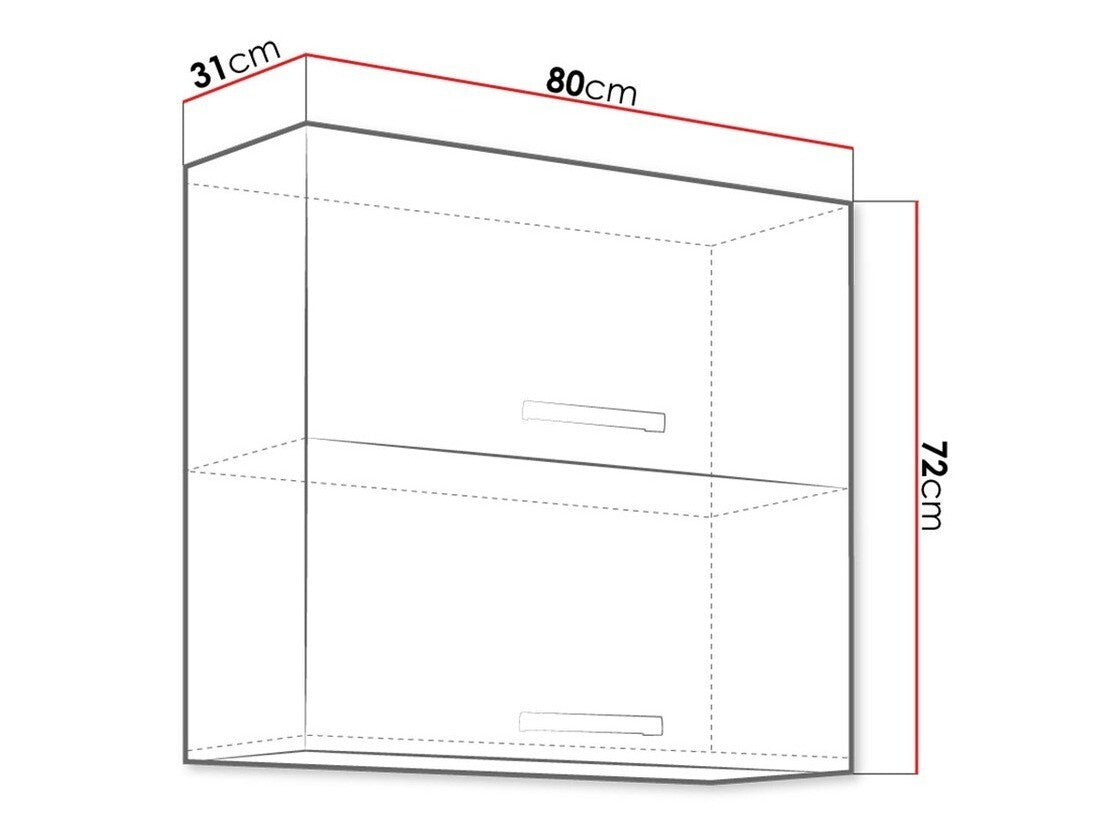 Modulært vægskab Multi Grey 111