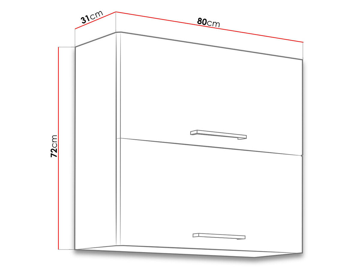 Modulært vægskab Wood Grey 109