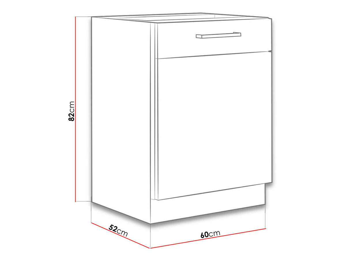 Modulskab med låger Wood Grey 116