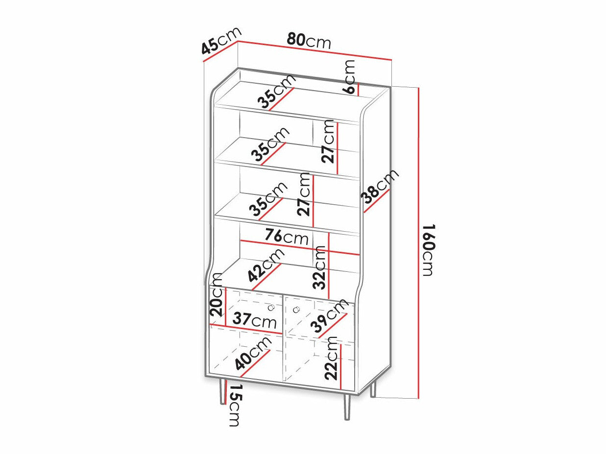 Bookcase Providence 161