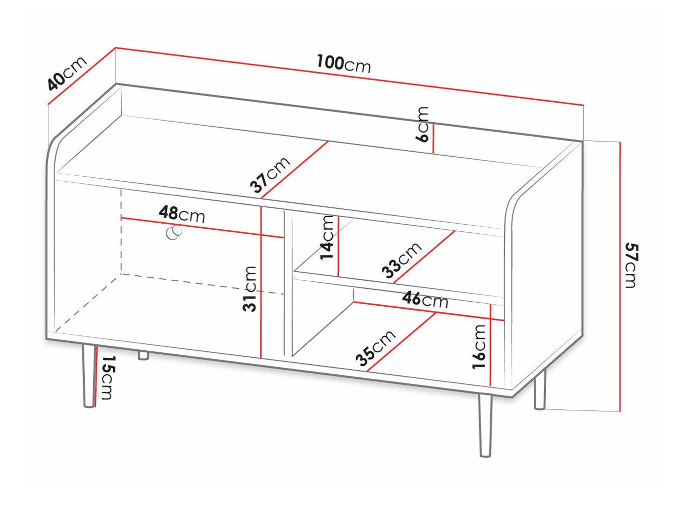 TV stand Providence M106