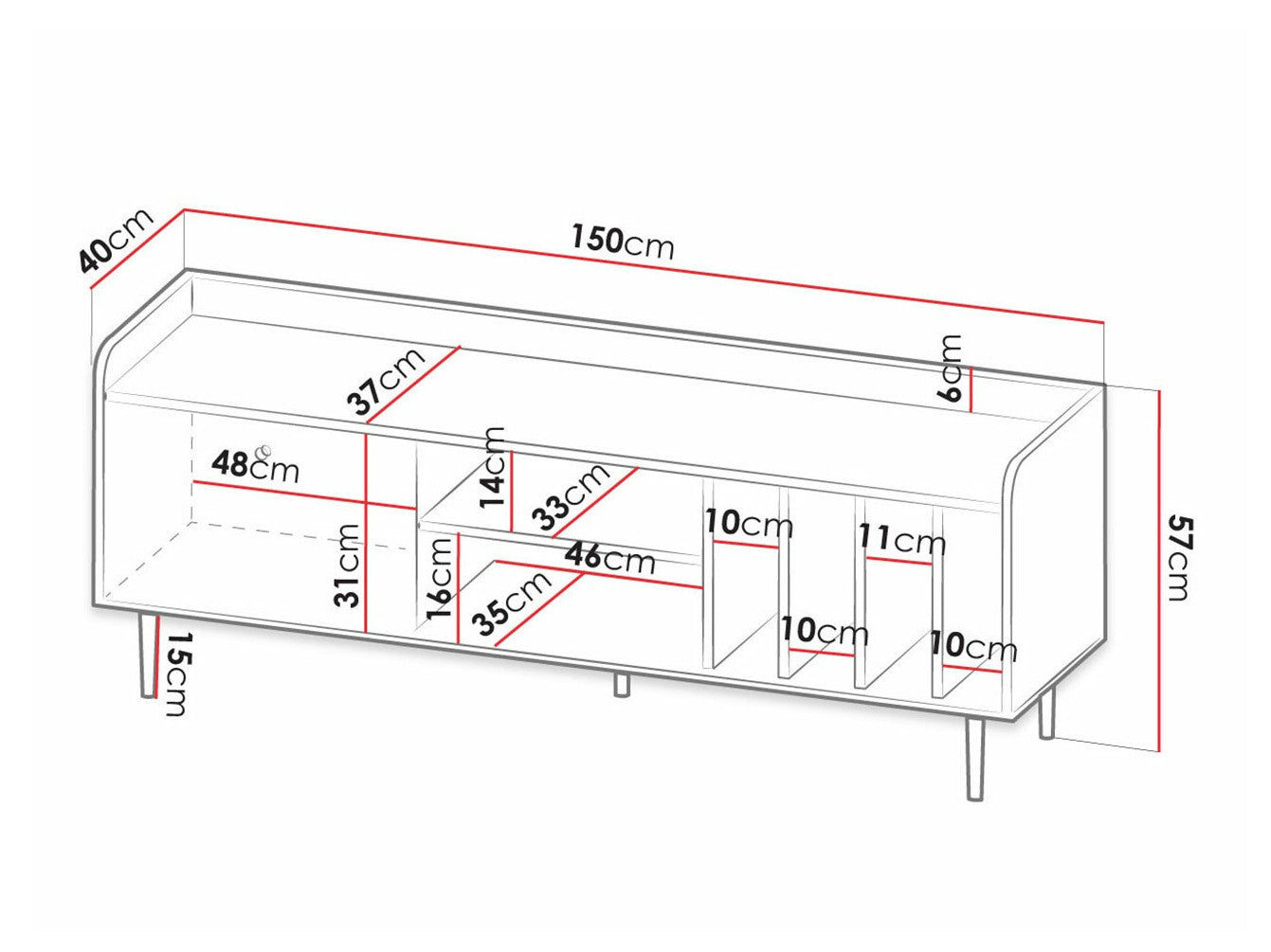 TV stand Providence M107