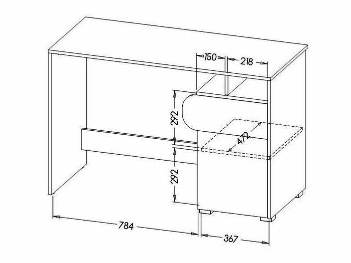 Skrivebord Ogden L107