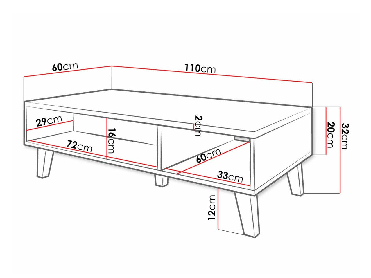 Sofabord Charlotte 130
