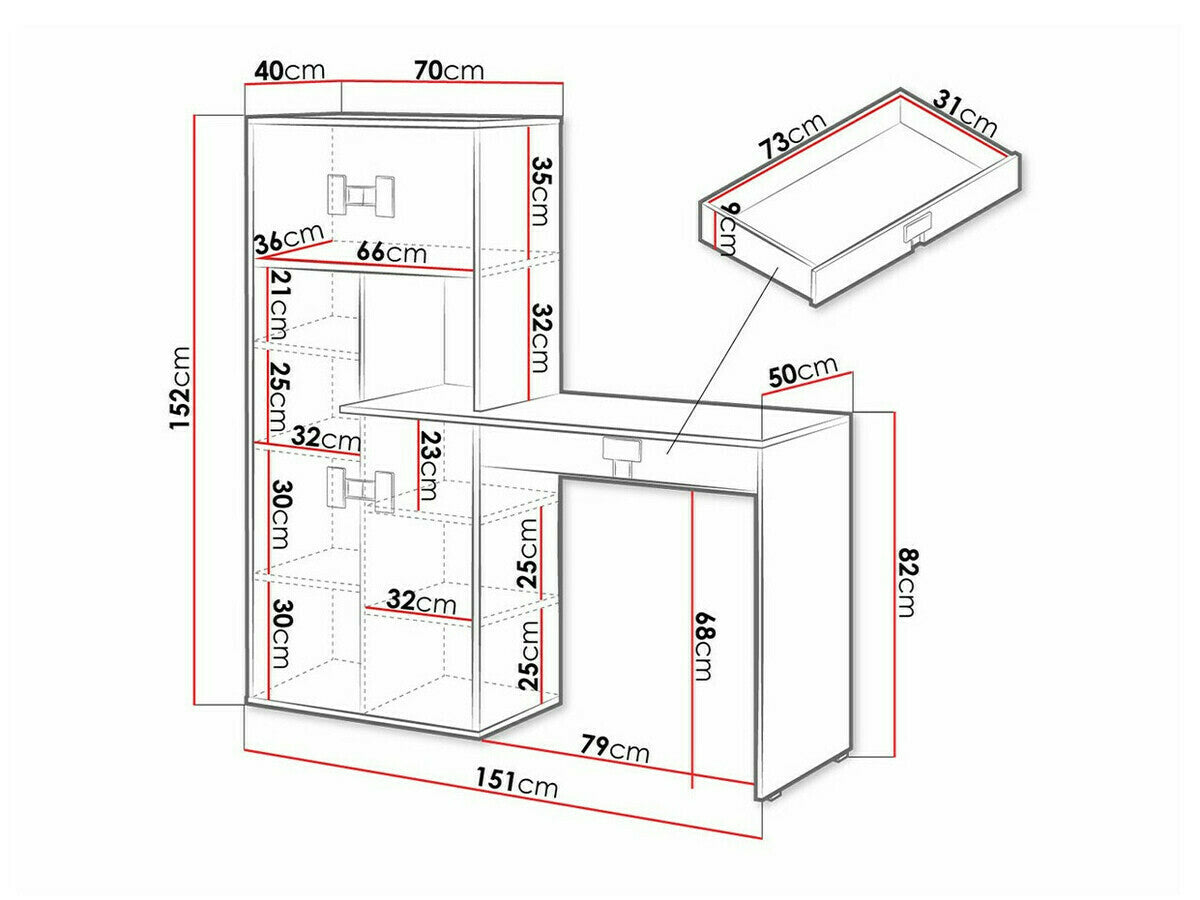 Skrivebord Florevi 101