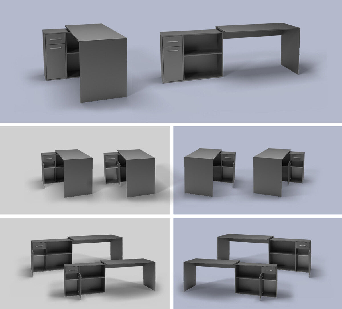 Hjørneskrivebord Bristol 165