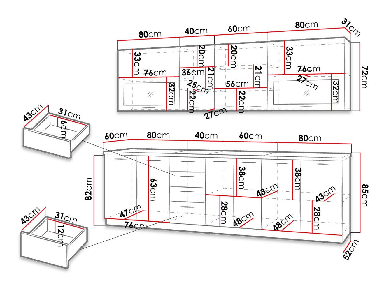 Køkkensæt Tucson 159