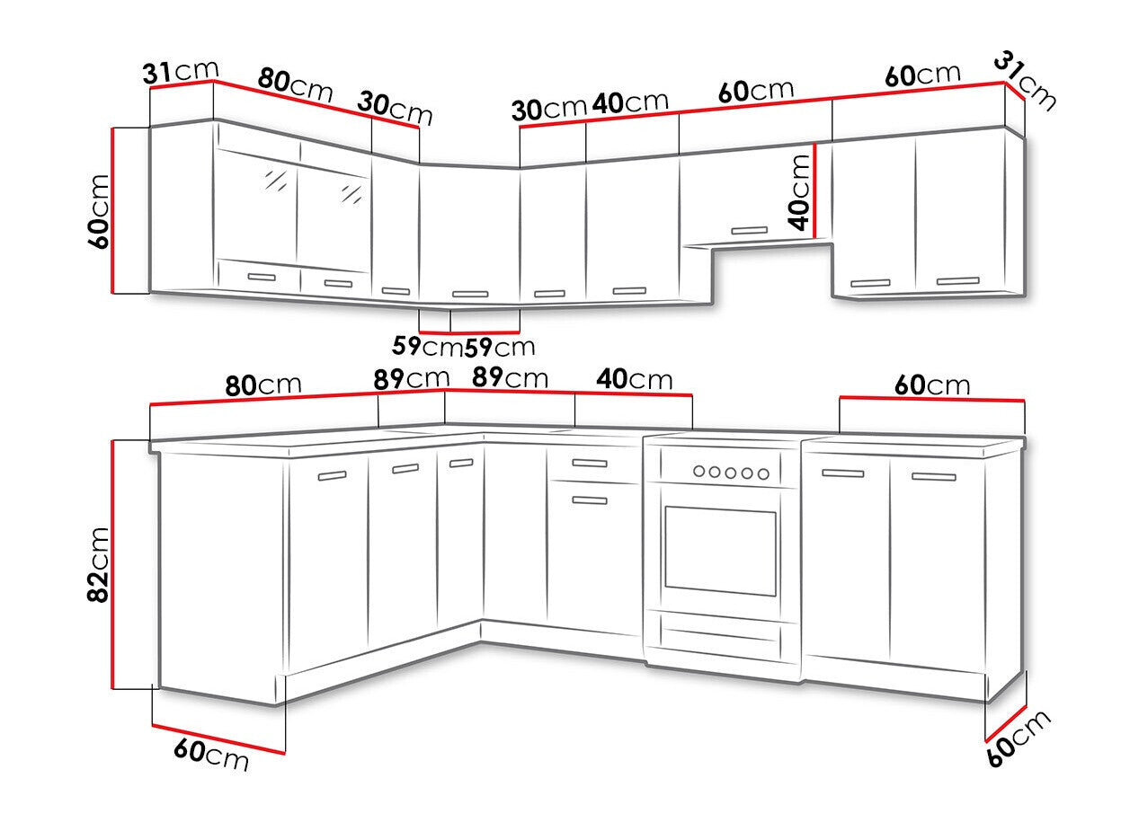 Køkkensæt Tucson 164