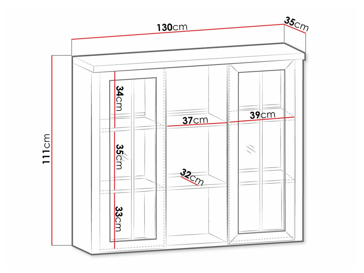 Display cabinet Parma A134
