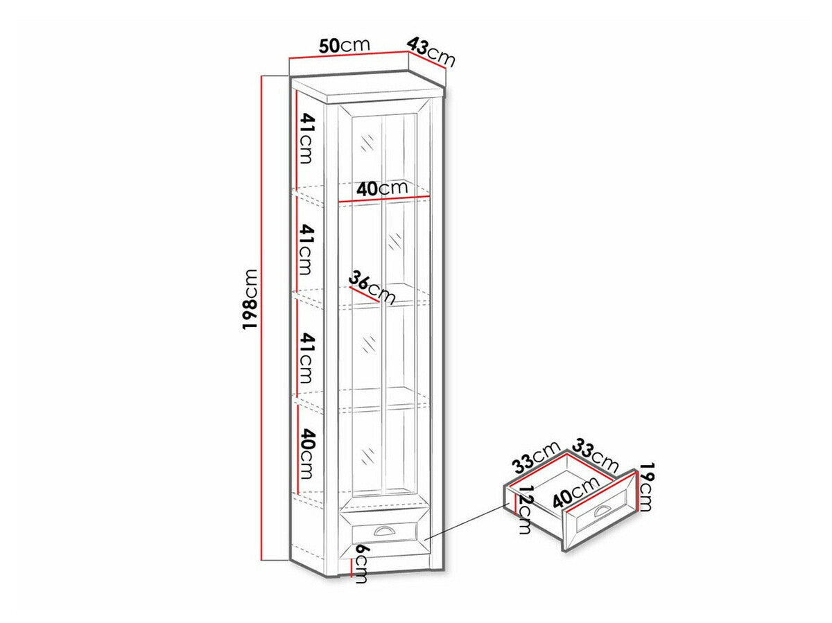 Display cabinet Parma A138