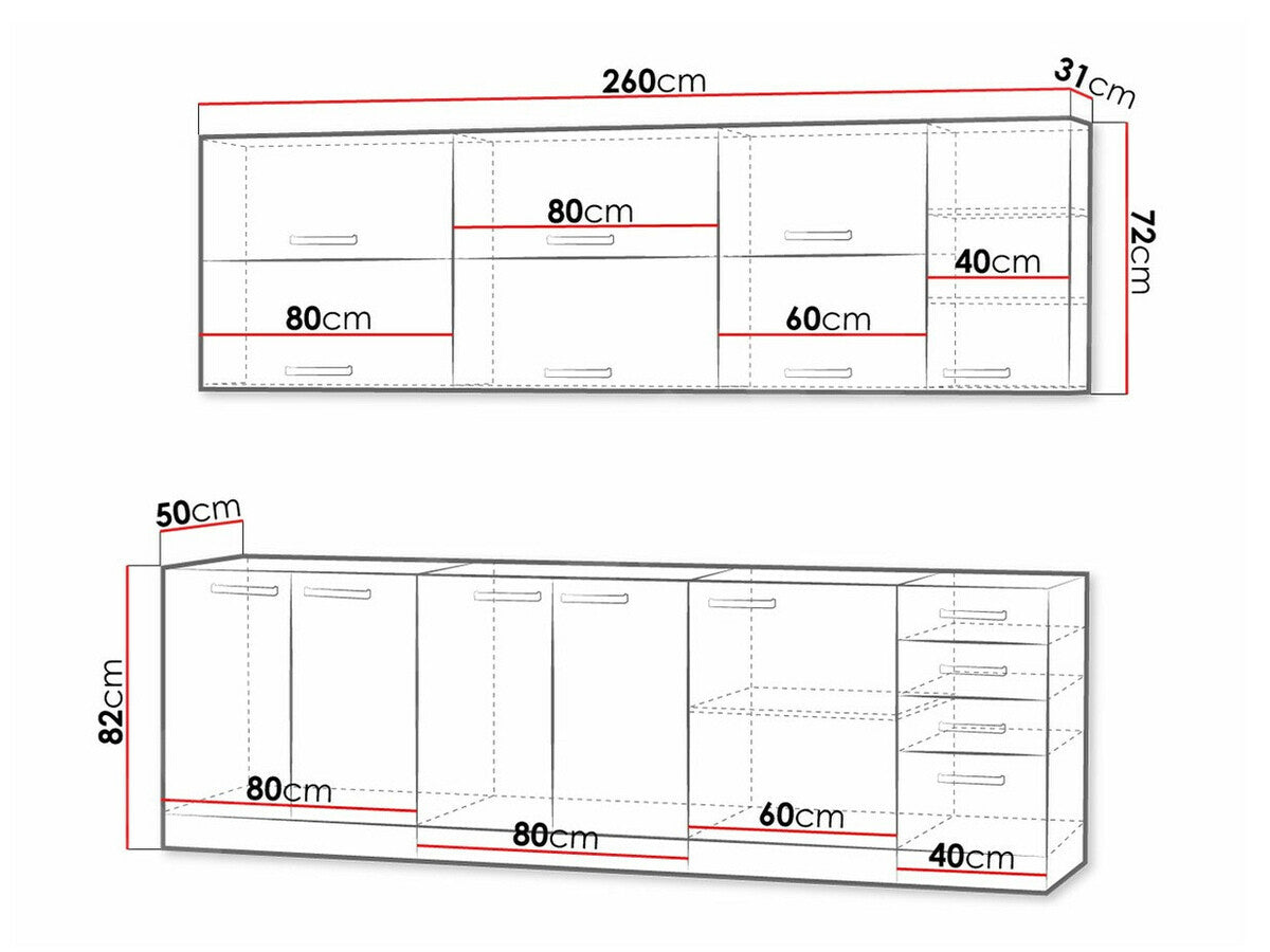 Modulopbygget køkkensæt Multi Cream 123