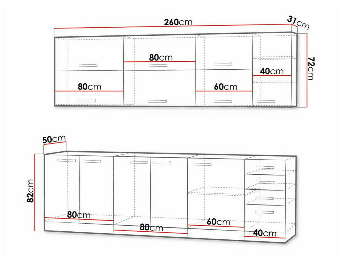 Modulopbygget køkkensæt Multi White 123