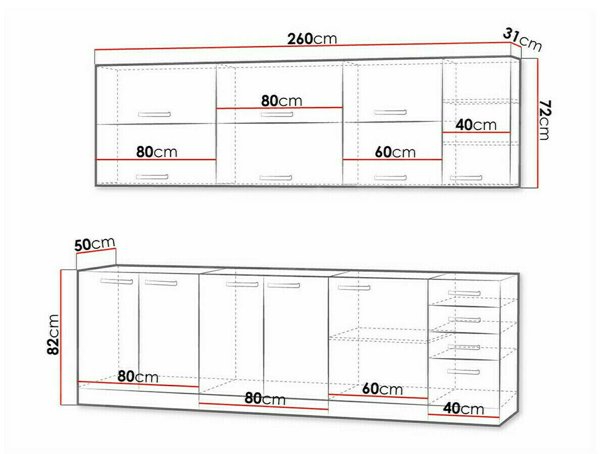 Modulopbygget køkkensæt Multi White 123