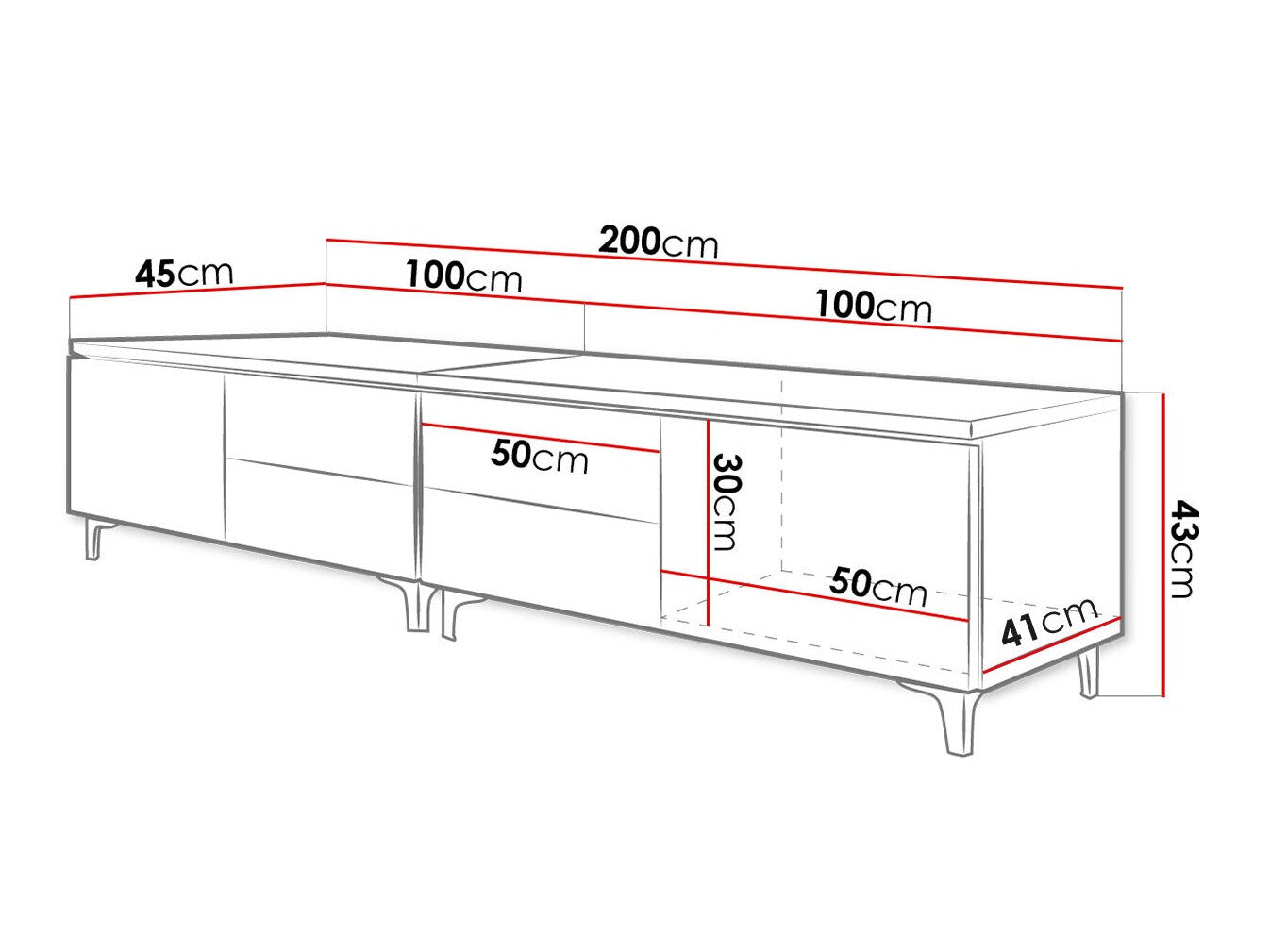 TV-bord Nashville 128