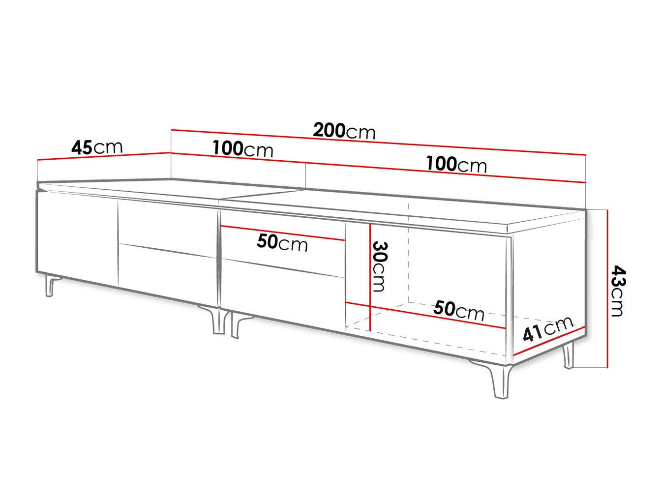 TV-bord Nashville 128