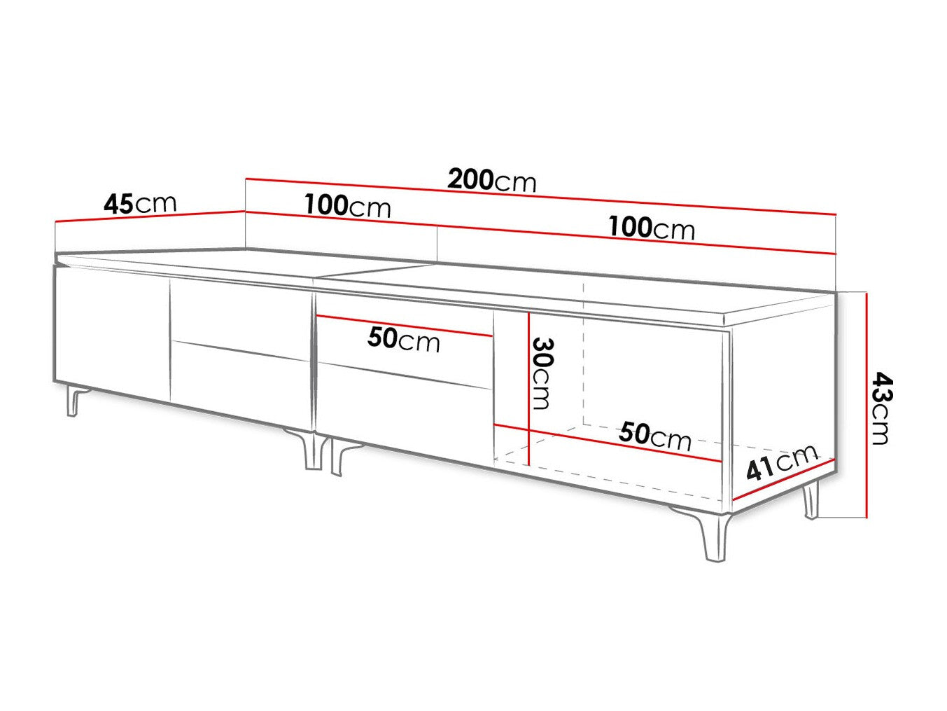 TV-bord Nashville 128
