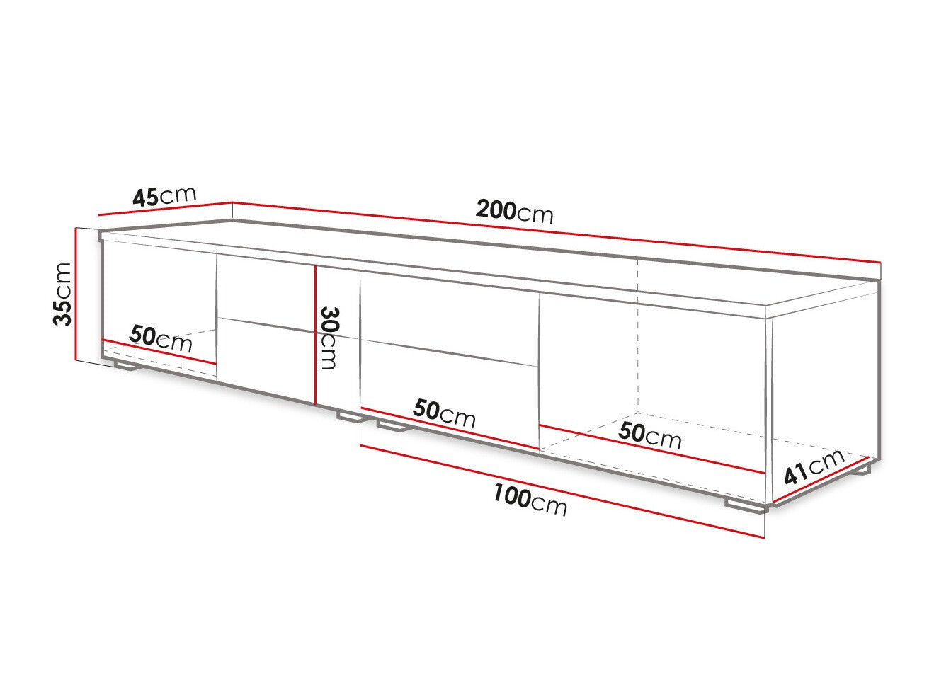 TV-bord Nashville 129