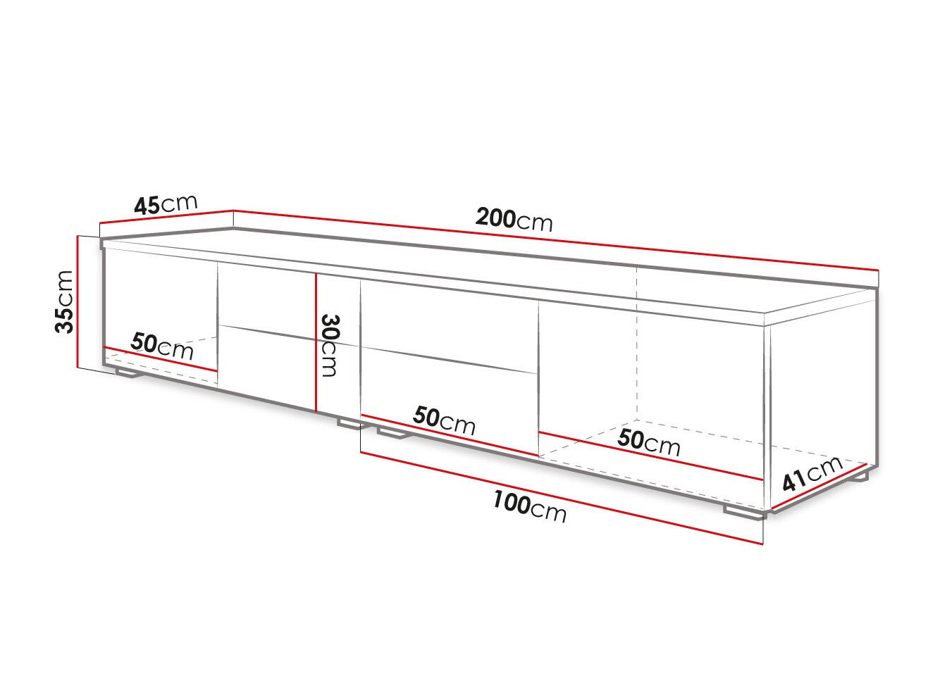 TV-bord Nashville 129