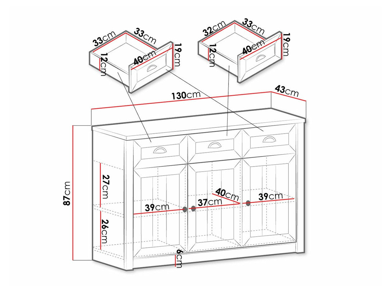 Chest of drawers Parma A154