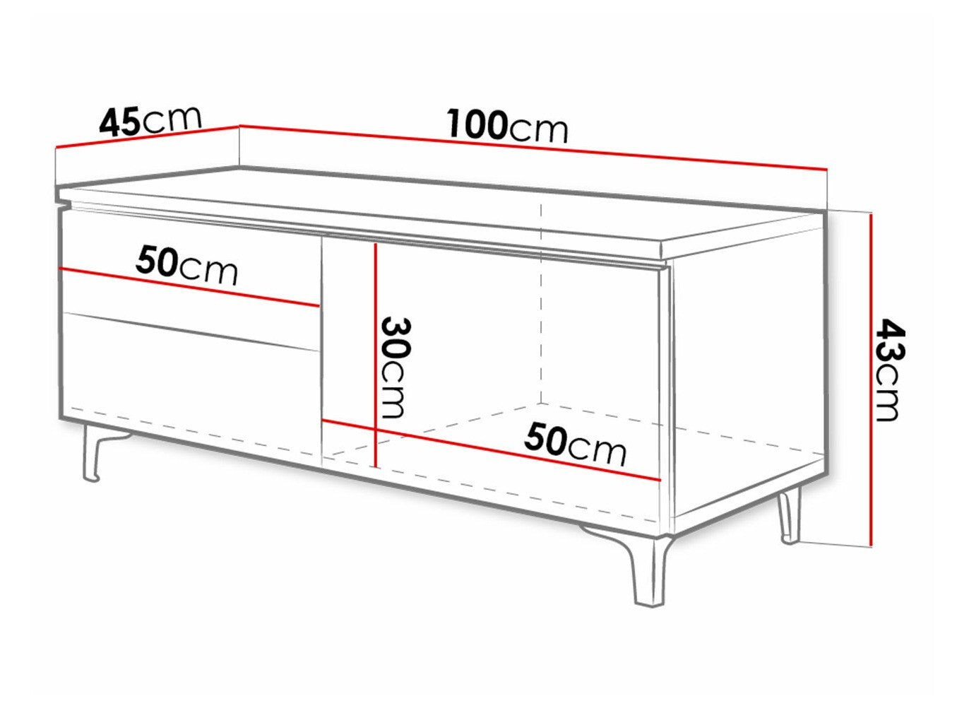 TV-bord Nashville 130