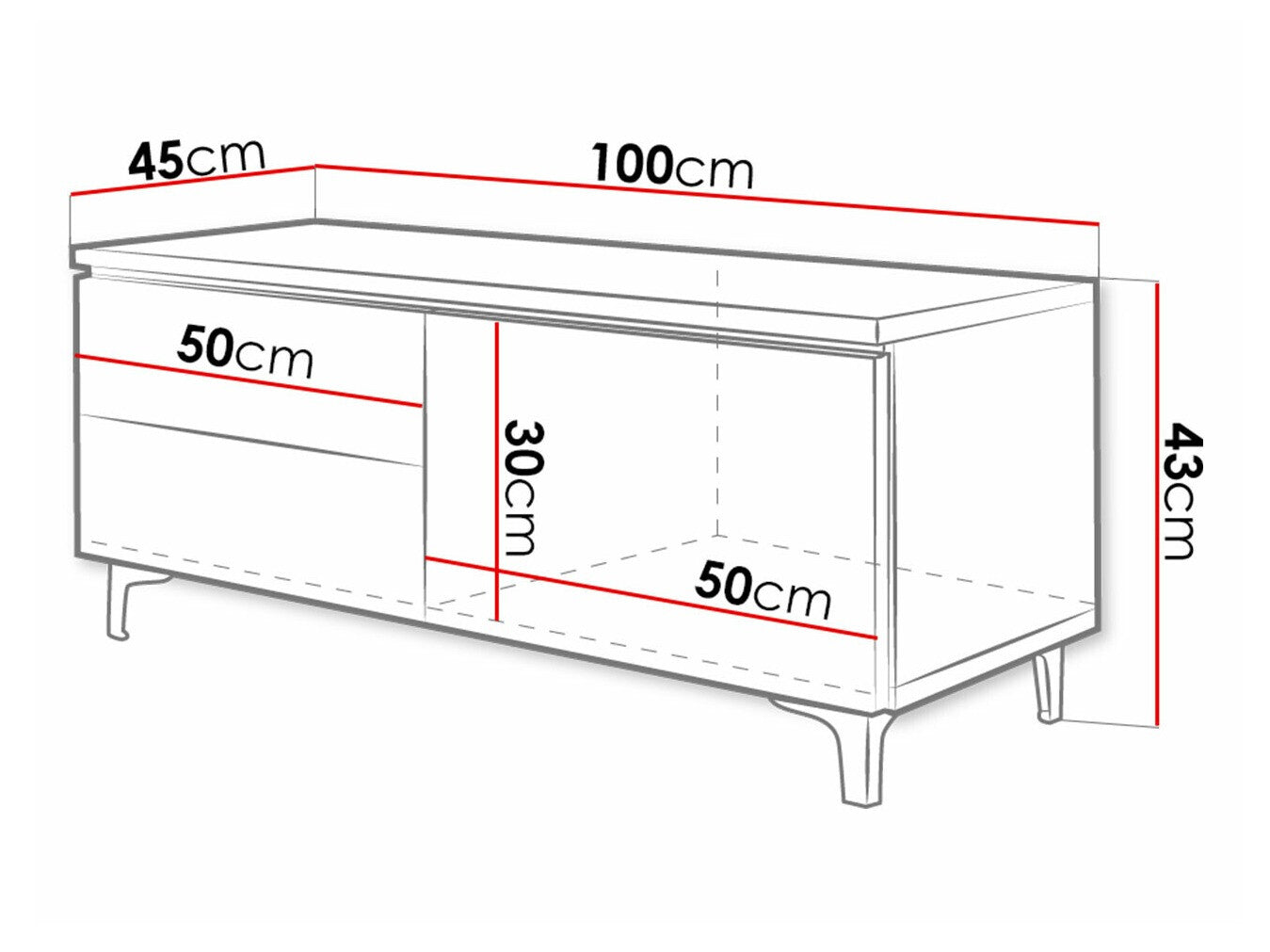 TV-bord Nashville 130