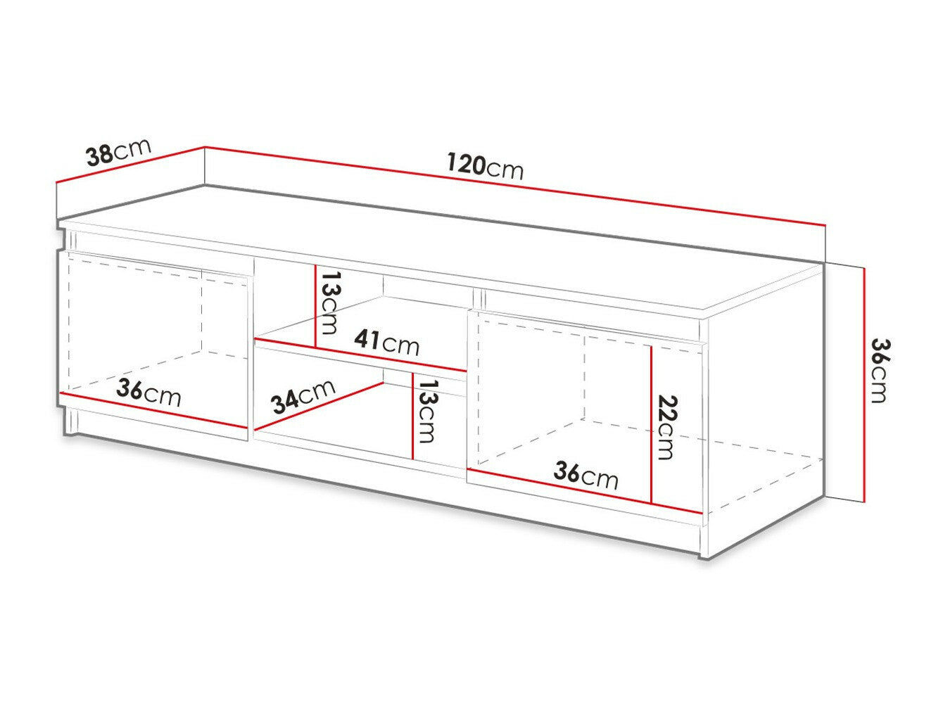 TV-bord Sarasota 139