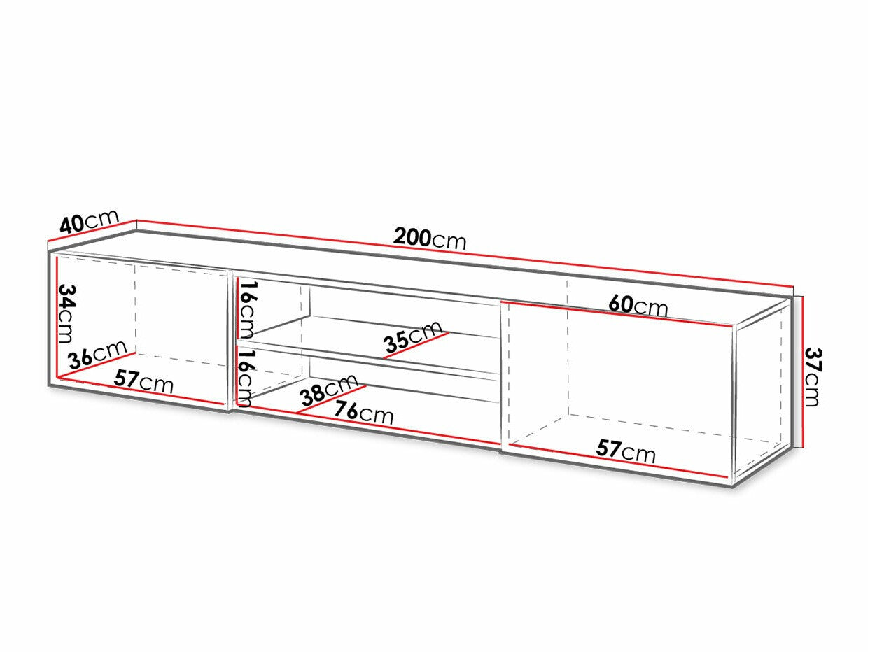 TV-bord Charlotte 164