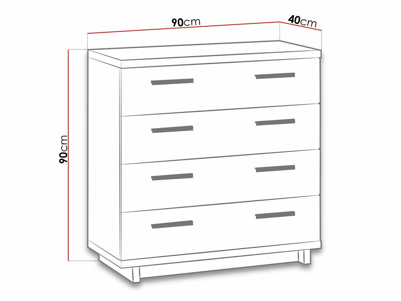 Chest of drawers Providence N101