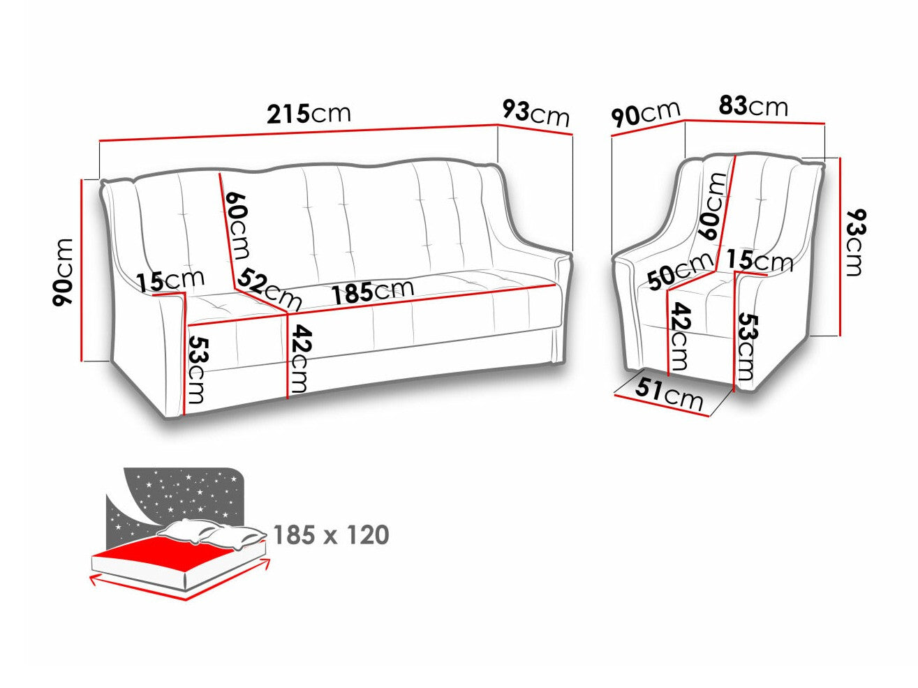 Polstret møbelsæt Providence 110