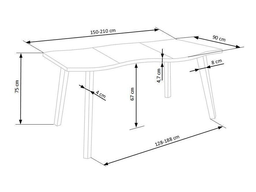 Spisestue-sæt Houston 718