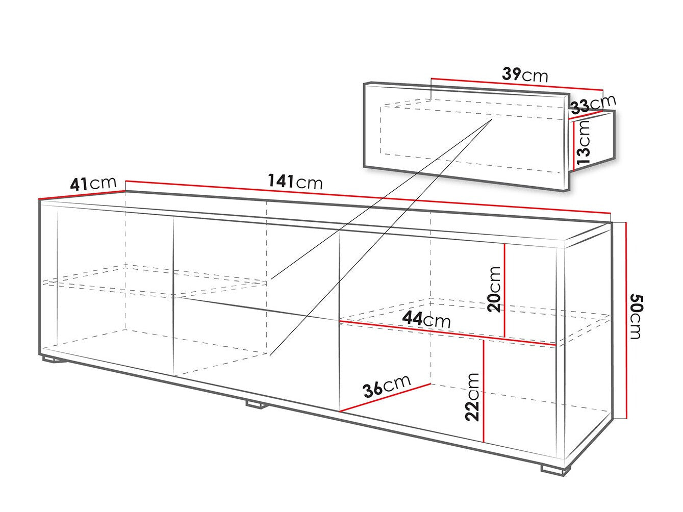 TV-bord Comfivo A118
