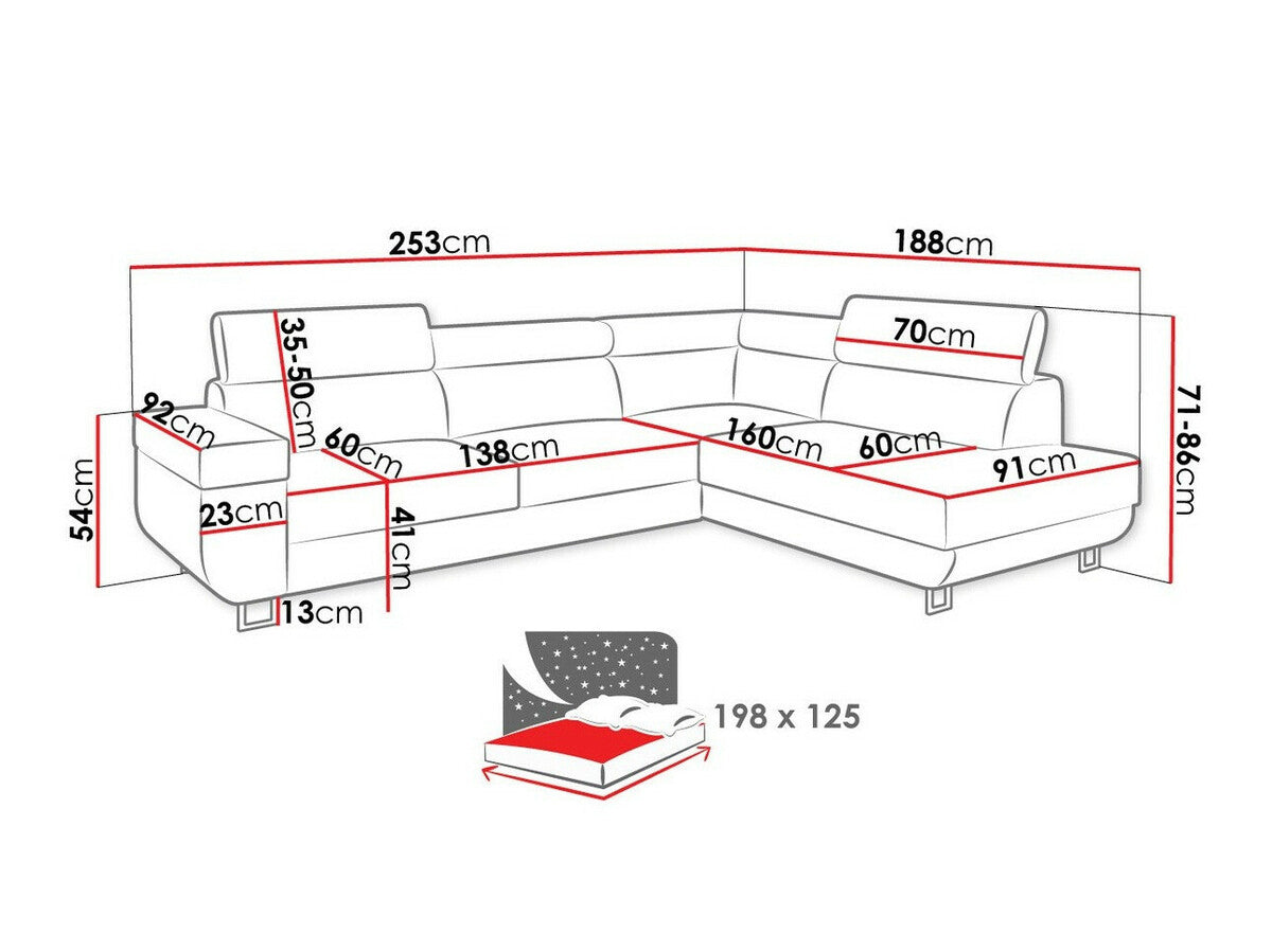 Corner sofa Comfivo 306