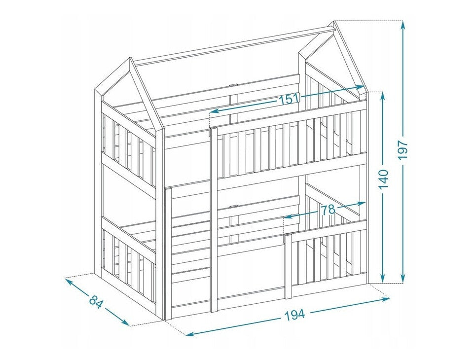 Køjeseng Aurora 175