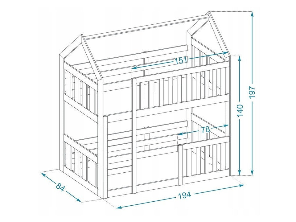 Køjeseng Aurora 175