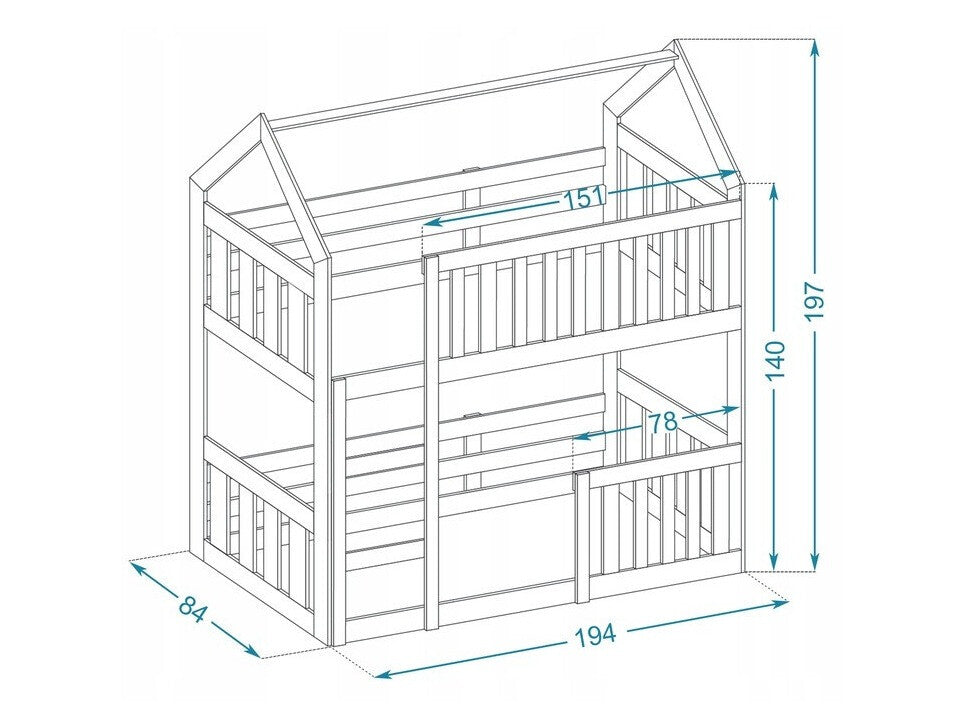 Køjeseng Aurora 175