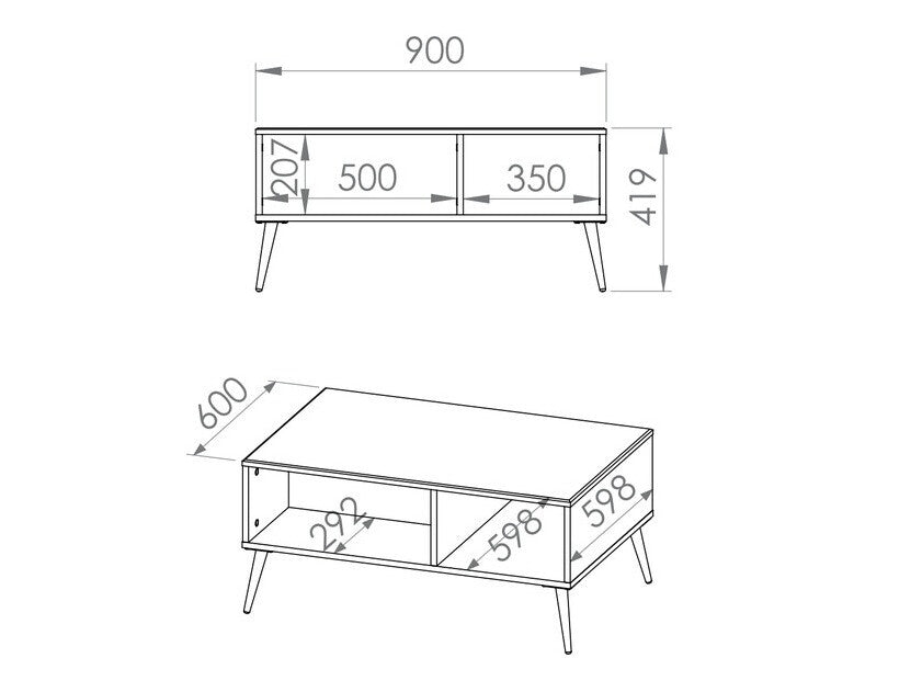 Sofabord Elbrevi 107