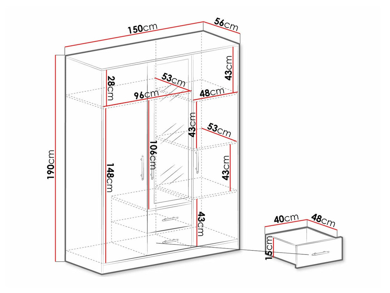 Garderobe Omaha K103