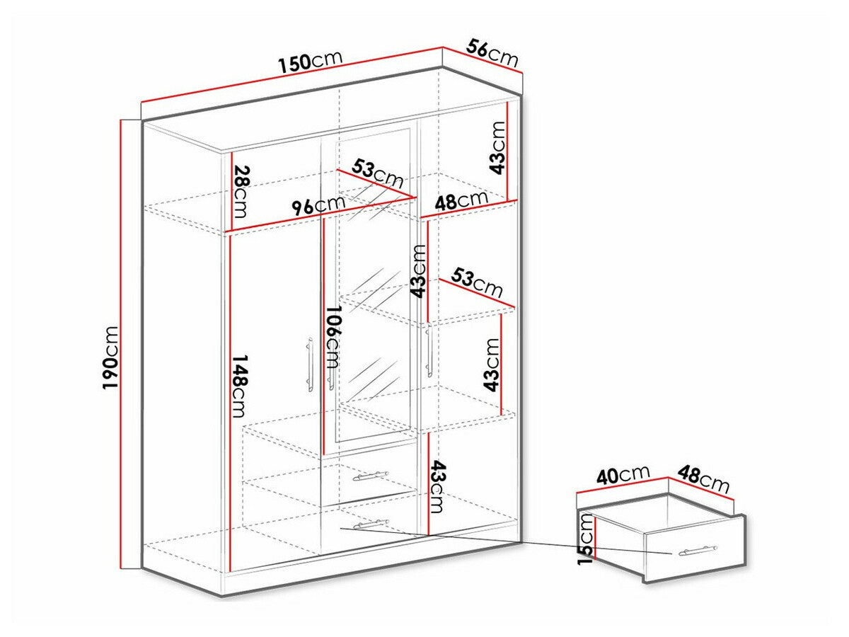 Garderobe Omaha K103
