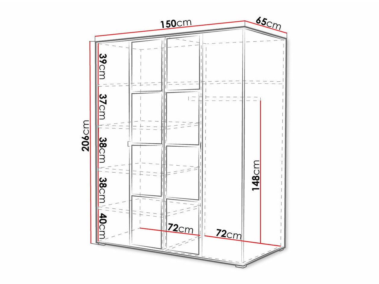 Garderobeskab Toledo 117