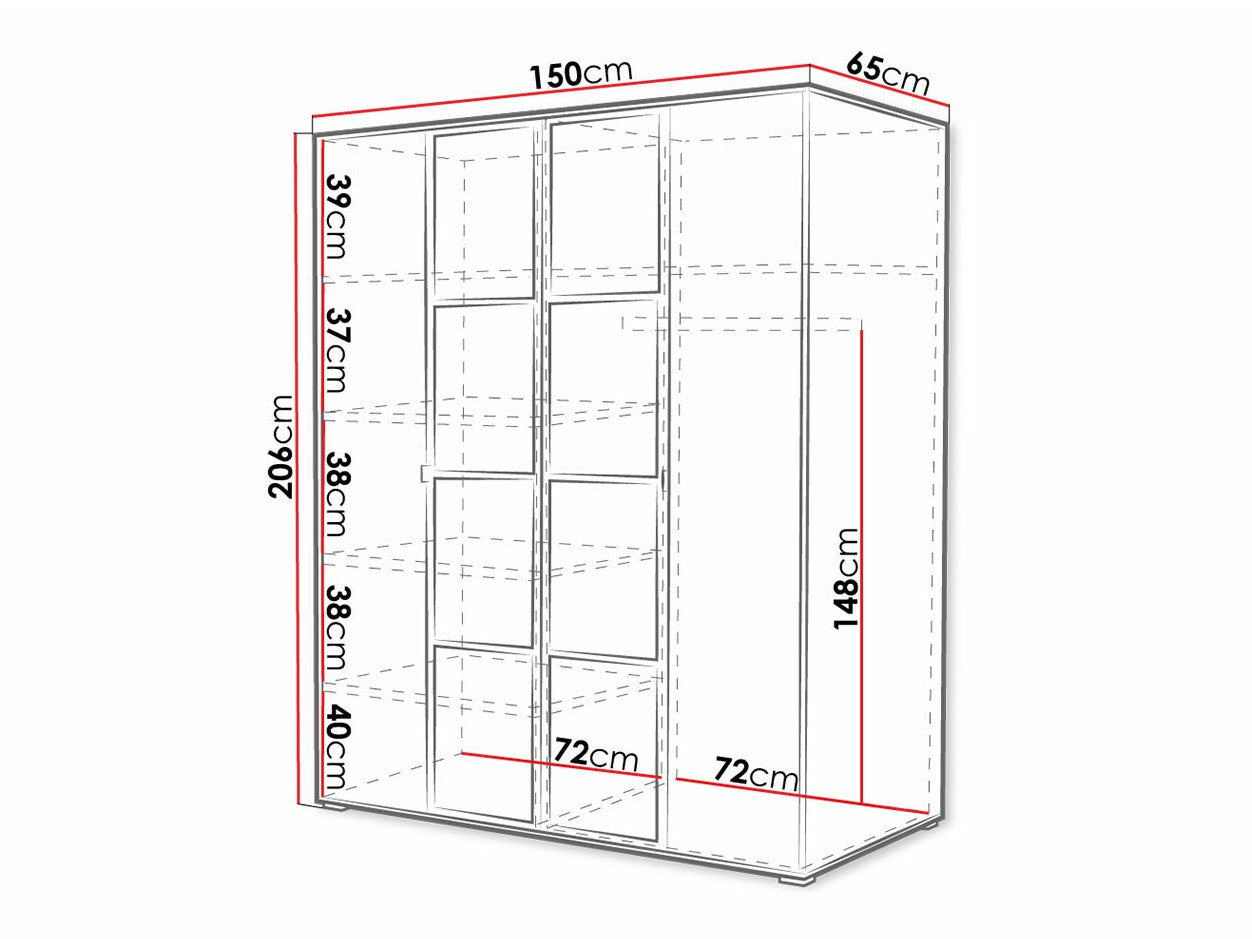 Garderobeskab Toledo 117